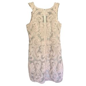Anthropologie Yoana Baraschi Sheer Lace Sleeveless Mini Dress